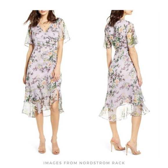 Astr Dresses & Skirts - ASTR The Label ▪ Lavender Floral Ruffle Dress
